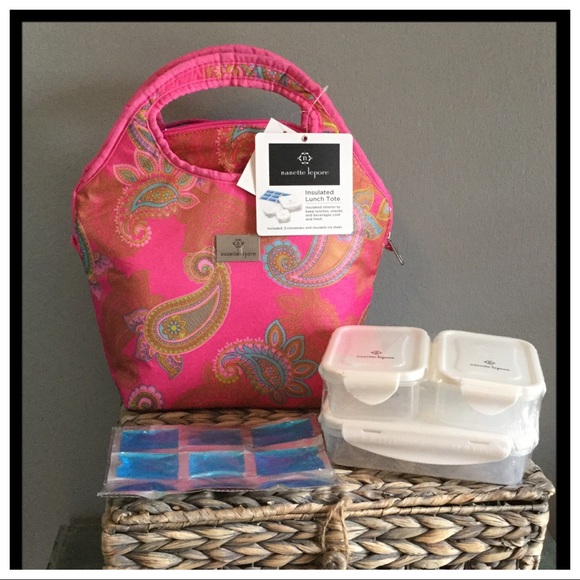 nanette lepore insulated lunch bag